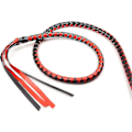 Miniatyrbilde 4 av 4: Bullwhip - Håndlaget av kvegsskinn, skreddersydd mage og støttekonstruksjon, perfekt gave til hester.