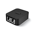 Miniatyrbillede 1 af 5: 2 Port Gigabit Netværk Switch Rj45 Switch Netværk Splitter Kabel Forlænger Vælger Gratis 2 Vejs Adapter