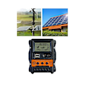 Miniatyrbillede 3 af 5: 10A Solcelleladningsregulator 12V24V Solpanel Batterikontroller Regulator Auto 2 USB LCD Display Load Discharger