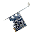 Pikkukuva 4 / 5: PCIE-kortti kahdella Type-C-liittimellä, PCI-E X1 - 2-porttinen TYPE-C USB 3.2 GEN1 5Gbps muuntokortti ASM104