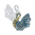Miniatyrbillede 4 af 5: DIY Fjer Svane Ornament Silikoneform Krystal Resin Epoxy Håndværk Støbeform Håndlavet Boligdekoration Håndværk