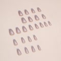Miniatyrbild 4 av 5: 24 Stycken Balett Franska Nagelspetsar Vattentät DIY Nagelplåster för Flickvän Fru Födelsedag