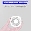 Miniatyrbillede 3 af 5: Digital CO2-måler Gasdetektor CO2-sensor Luftkvalitetsmonitor Formaldehyd Tvoc Kuldioxid Trådløs App Luftanalysator