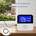 Miniatyrbild 4 av 5: Tuya Smart Home WIFI Temperatur- och Luftfuktighetssensor Alarm Inomhus Utomhus Hygrometer Termometer Suppor