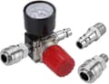 Lufttrycksregulator Trefasventil 175psi 12bar 1/4 tum Lufttrycksmätare Regulator för Kompressor (ny 3-vägsventil)