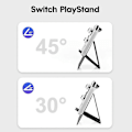Pikkukuva 5 / 5: DEVASO Nintendo Switch/Switch OLED -tukiteline + 2 kpl karkaistua lasia