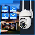 Miniatyrbillede 5 af 5: 5G WiFi 360 Overvågningskameraer Sporing Fuld Farve Nattesyn Sikkerhedsbeskyttelse Bevægelse Udendørs