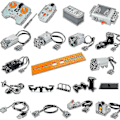 Miniatyrbillede 1 af 5: Moc Tekniske Dele Power Functions Motor Multi Værktøj Servo Togmotor Pf 8293 8883 Model Kompatibel Alle Mærker Byggeklodser