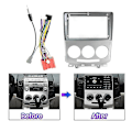 Miniatyrbillede 3 af 5: Til Mazda5 Mazda 5 2 CR 2005 - 2010 Bilradio Instrumentbræt Panelramme Strømkabel Canbus