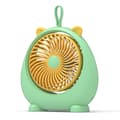 Miniatyrbillede 1 af 5: Bordventilator Støjsvag Ventilator Studenterkollegium Kontor Mini Ventilator USB Genopladelig Ventilator - FARVE: GN