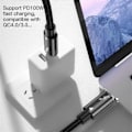 Miniatyrbilde 3 av 5: Type A 0.8m Thunderbolt 4 USB 4 Nylonflettet Type-C Kabel 40Gbps Dataledning 8K@60Hz Støtte PD