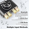 Pikkukuva 1 / 5: 2.0 kanavainen 20W+20W Bluetooth-vahvistin kaukosäätimellä, tukee Bluetooth/USB/aux-tulosta