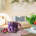 Miniatyrbillede 5 af 5: Mineral Krystal Kaffeekrus, Flerfarvet Mineral Krystal Kaffeekrus, Elegant Krystalgave Til Hjem & Kontor HOT