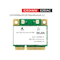 Miniatyrbilde 5 av 5: 1200m Wifi Trådløst LAN Dual Band 2.4g 5ghz Bluetooth 4.2 Gigabit Trådløst LAN Adapter For Win7 Win8 Win10 Linux 8265hmw