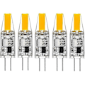 Miniatyrbilde 1 av 5: G4 LED 220V 3W 2700K Varmt Hvit 160lm, Silikonpærer Erstatter Tradisjonelle 30W Halogenpærer, Pakke Med 5 Enheter