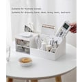 Miniatyrbillede 3 af 5: Multifunktionel Skrivebordsorganisator, Makeup Opbevaring til Øjenskygger, Concealere, Pudder, Neglelak, 24,5x12,2x9,3 cm (Hvid)