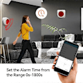 Miniatyrbillede 4 af 4: Tuya Lyd Lys Sensor Indbygget 100DB Sirene Alarm Linkage Sikkerhedsbeskyttelse Kontrol Via SmartLife