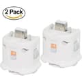 Motion Plus-adapter - Tredjepart - Wii Remote - Vit - 2 delar - Nunchuk-kompatibel