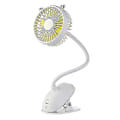 Miniatyrbillede 3 af 5: Clip-on Ventilator USB Ventilator Mini Ventilator Batteridrevet Bordventilator