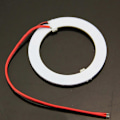 Pikkukuva 5 / 5: 2 kpl 12V 60MM 15 LED 3528 siru SMD Auton Enkeli Silmät Kirkas Punainen Rengasvalo Uusi