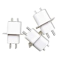 Miniatyrbillede 1 af 2: Hjem Elektronisk Mikrobølgeovn Magnetron Filament 4 Ben Stik Konverter Hvid SHYTMV