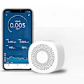 Miniatyrbilde 1 av 5: Digital CO2-måler Gassdetektor CO2-sensor Luftkvalitetsmonitor Formaldehyd Tvoc Karbondioksid Trådløs App Luftanalysator