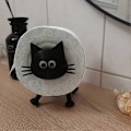 Miniatyrbild 4 av 4: Kitty Toalettkatten - Toalettpappershållare, Fristående Toalettpappershållare, Toalettpappershållare Stativ, Kattpappershanddukshållare för Badrum