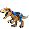 Miniatyrbillede 2 af 3: Samlet Byggeklodser Legetøj Dinosaur Verden Tyrannosaurus Børn Dyr Model Klodser Legetøj