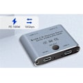 Miniatyrbild 2 av 4: Switch Splitter för 2 datorer, Bi-direktionell USB C KVM-switch 1 in 2 ut för 8K@60Hz/4K@144Hz Vid