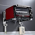 Miniatyrbillede 4 af 4: 304 Rustfrit Stål Mikrobølgeovnsbeslag Med Teleskoparme Og Kroge Universelt Vægbeslag Til Mikrobølgeovn Grillovn Op Til 40 kg Vægmontering-