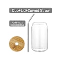 Miniatyrbillede 5 af 5: Nordisk Simpel Transparent Glas Kop Kaffe Vin Mælk Øl Cola Juice Kold Drikke Sæt Håndlavede Dåser