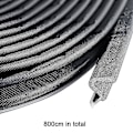 Miniatyrbild 2 av 5: 8 Meter Dörr Tätningslist Ljudisolerande List V-formad Dörrkarm Tätningslist