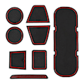 Miniatyrbild 3 av 5: Halkskydd Bil Dörr Gummi Kopp Kudde Röd Gate Slot Pad för 86 BRZ GT86 FT86 FR-S 2012-2019 Matta Tillbehör JP