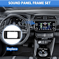 Miniatyrbillede 3 af 4: 9 Tommer Bilradio Ramme Fascia Adapter Decoder Android Radio Dash Monteringspanel Sæt til Nissan Leaf 2