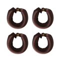 Heatless Curlers - Use Overnight, 4-pack Brown
