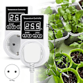 Miniatyrbillede 2 af 5: 1 stk Termostat Stikkontakt med Sensor, Digital Temperaturstyring Stikkontakt, Vandafvisende Temperatur