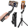 Miniatyrbillede 1 af 4: Gimbal Stabilisator til Smartphone med Udtrækkelig Selfie Stick Tripod, Trådløs