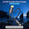 Pikkukuva 3 / 5: Type A VENTION AGHBH 2m 4K 60Hz Mini HDMI - HDMI PVC-johto Uros-Uros-adapterikaapeli