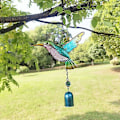 Pikkukuva 2 / 5: 1kpl Linnun Kello Tuulikello Riipus Kolibri Metalli Rauta Kello Koristeellinen Ovello Kolibri Ovello
