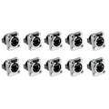 Miniatyrbilde 1 av 5: 10 stk. Ethernet Rj45 Chassis Socket NE8FDP Ethernet Gjennomgangskontakt IP65 Vanntett A