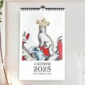 Kalender 2025 Nyårskalender färg: stil 37