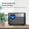 Pikkukuva 2 / 5: E3 Älyprojektori Android 9.0 BT5.0 1G+8G 300 ANSI Dual WiFi 1080P FHD 4K Kotiteatteri - EU-pistoke