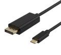 USB-C till DisplayPort-kabel, 1m, 4K@60Hz, svart