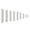 Miniatyrbilde 1 av 5: 10 stk PTFE Magnetisk Røreren Mixer Rør Stang Spinbar Rør for Lab Bruk Hvit Farge
