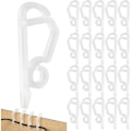 Miniatyrbild 1 av 5: 120-pack Julbelysningsklämmor Utomhus - Väderbeständiga Julbelysningshängare Rännkrokar för jul färg: vit