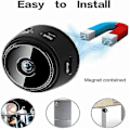 Miniatyrbild 5 av 5: 2024 Trådlös Bluetooth Magnetisk Backkamera, Backkamera för Bil Bakre Skärm Monitor System