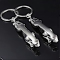 Miniatyrbillede 2 af 4: Personlighedsdyr Nøgleringe 2 stk. Jaguar Nøglering til Mænd, Kreativ Metal Nøglering, Nøgleholder Taske Charm, Håndtaske Bil Dekoration, L
