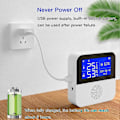 Miniatyrbild 5 av 5: Tuya Smart Home WIFI Temperatur- och Luftfuktighetssensor Alarm Inomhus Utomhus Hygrometer Termometer Suppor