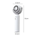 Miniatyrbillede 2 af 5: Bærbar Håndholdt Ventilator, Halsventilator, Mini Bordventilator, Multifunktionsventilator - FARVE: Hvid