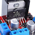 Miniatyrbillede 5 af 5: 3-pak L298N Motor Board Modul Dobbelt H-Bro DC Motor Drive Controller Stepper til Arduino Rød
